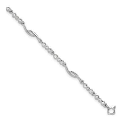 Sterling Silver CZ Bracelet