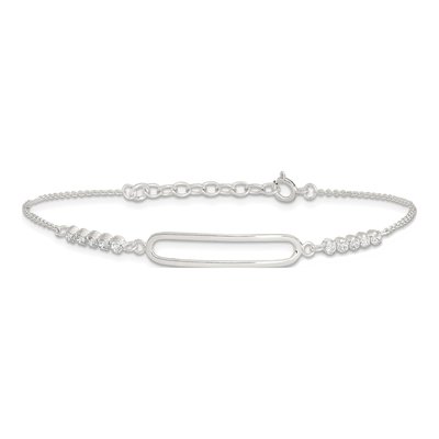 Sterling Silver CZ Bracelet – view 4