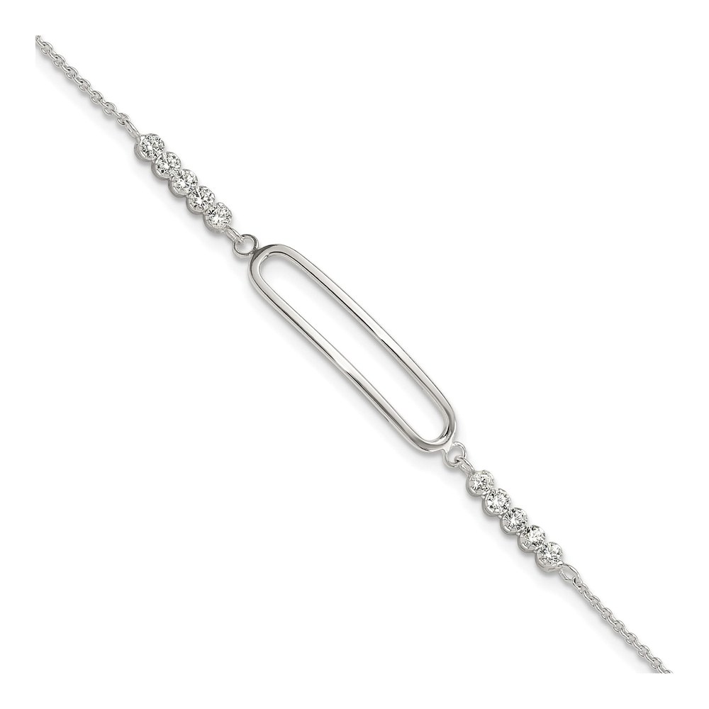 Sterling Silver CZ Bracelet