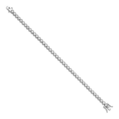 Sterling Silver CZ Tennis Bracelet – view 3