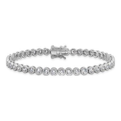 Sterling Silver CZ Tennis Bracelet – view 4