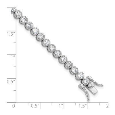 Sterling Silver CZ Tennis Bracelet – view 5
