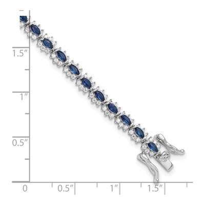 Sterling Silver CZ Bracelet – view 6