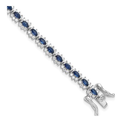 Sterling Silver CZ Bracelet