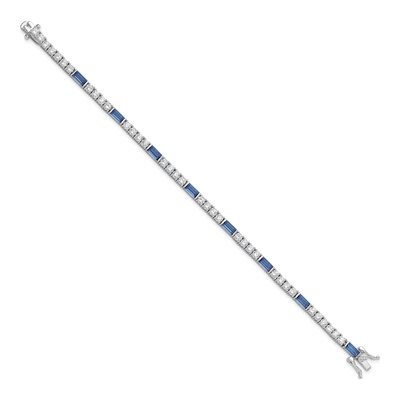 Sterling Silver CZ Tennis Bracelet – view 3