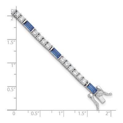 Sterling Silver CZ Tennis Bracelet – view 5