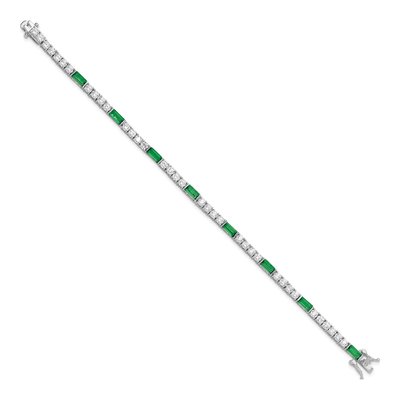 Sterling Silver CZ Tennis Bracelet – view 2