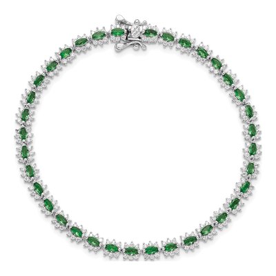 Sterling Silver CZ Bracelet – view 4