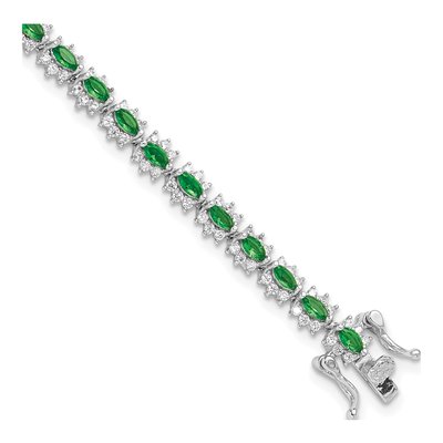 Sterling Silver CZ Bracelet