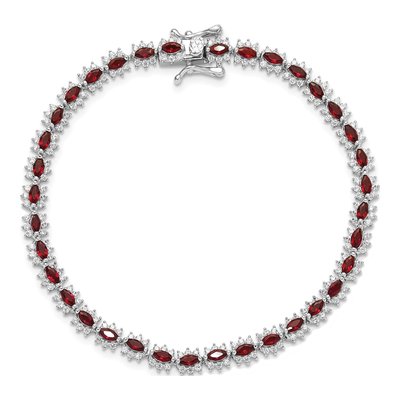 Sterling Silver CZ Bracelet – view 5