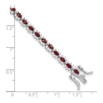 Sterling Silver CZ Bracelet – view 6