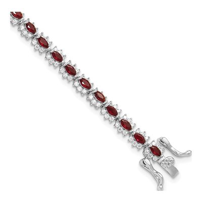 Sterling Silver CZ Bracelet