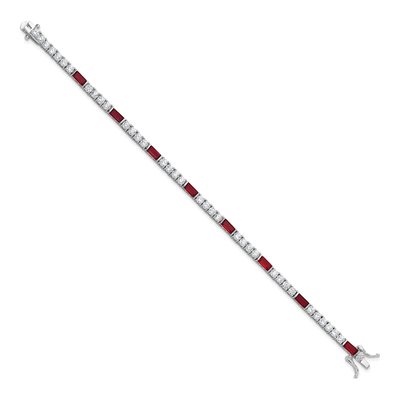 Sterling Silver CZ Tennis Bracelet – view 3