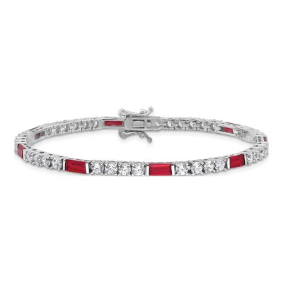 Sterling Silver CZ Tennis Bracelet – view 4