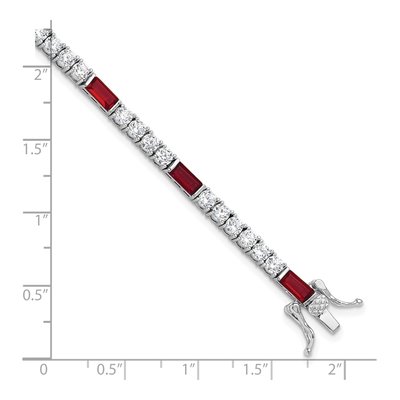 Sterling Silver CZ Tennis Bracelet – view 5