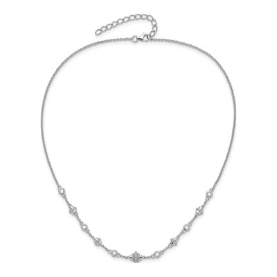 Sterling Silver CZ Fancy Necklace – view 4