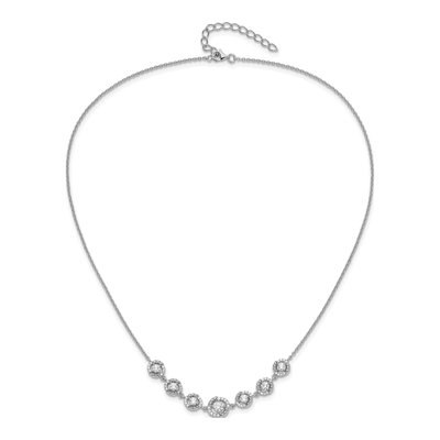 Sterling Silver CZ Fancy Necklace – view 4