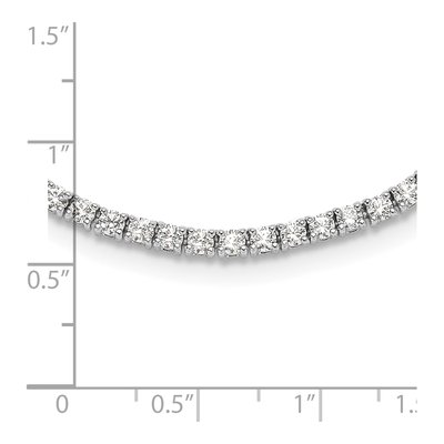 Sterling Silver CZ Tennis Necklace – view 5