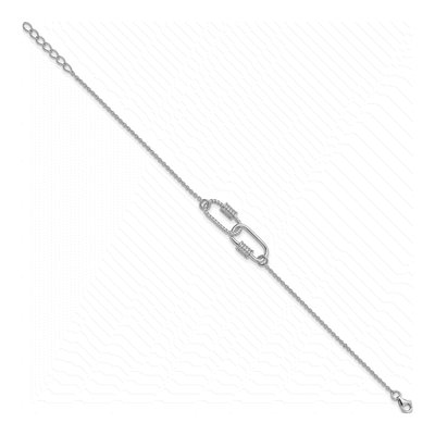 Sterling Silver CZ Bracelet – view 3