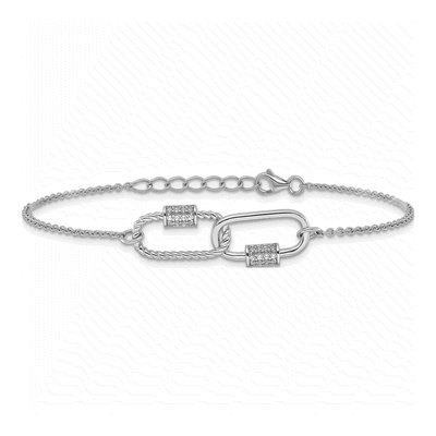 Sterling Silver CZ Bracelet – view 4