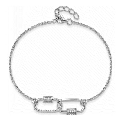 Sterling Silver CZ Bracelet – view 5