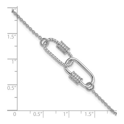 Sterling Silver CZ Bracelet – view 6