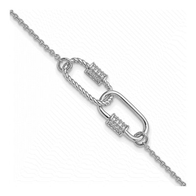 Sterling Silver CZ Bracelet