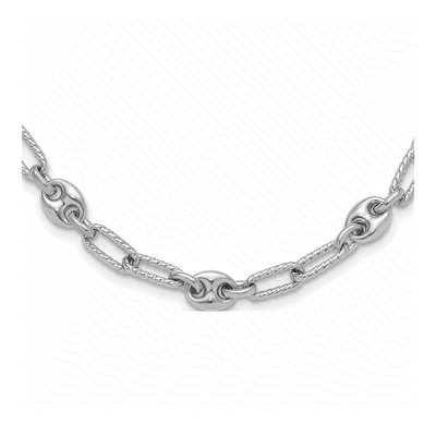 Sterling Silver 6.2mm Fancy Link Chain