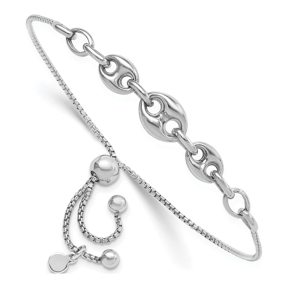 Sterling Silver Adjustable Box Bracelet