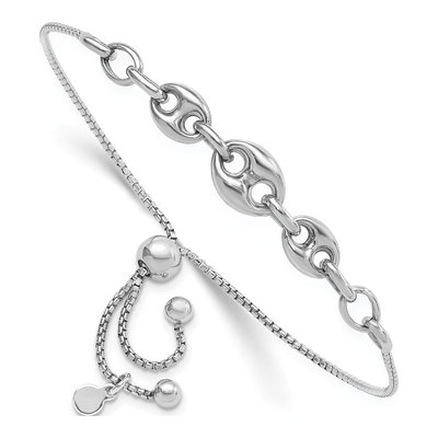 Sterling Silver Adjustable Box Bracelet