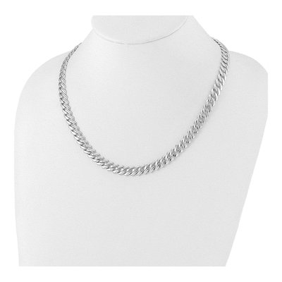 Sterling Silver CZ Monaco Link Necklace – view 2