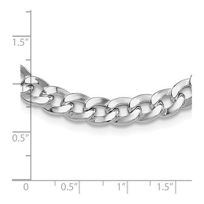 Sterling Silver 7.4mm Curb Chain – view 4