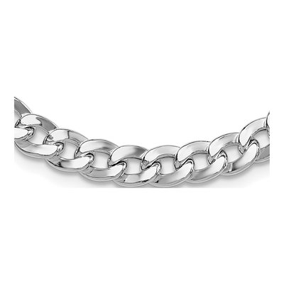 Sterling Silver 7.4mm Curb Chain