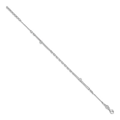 Sterling Silver CZ Fancy Bracelet – view 3