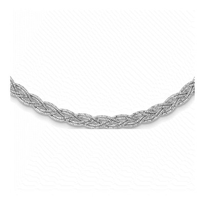 Sterling Silver Braided Necklace