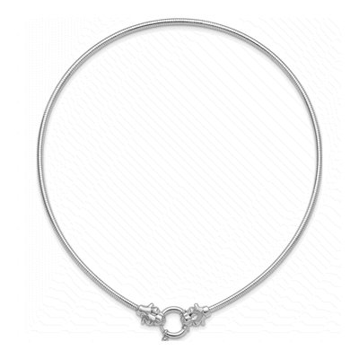 Sterling Silver Panther Cubetto Necklace – view 3