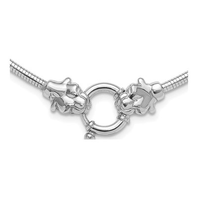 Sterling Silver Panther Cubetto Necklace