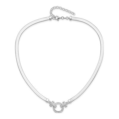 Sterling Silver 4.5mm Herringbone Chain – view 3