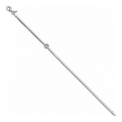 Sterling Silver CZ Reversible Cubetto Bracelet – view 2