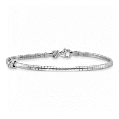 Sterling Silver CZ Reversible Cubetto Bracelet – view 3