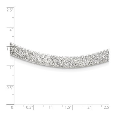 Sterling Silver Herringbone Necklace – view 5
