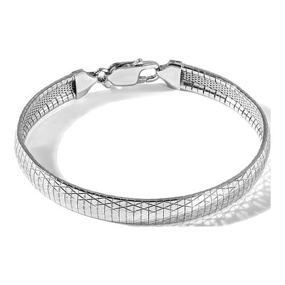 Sterling Silver Cleopatra Omega Bracelet – view 7