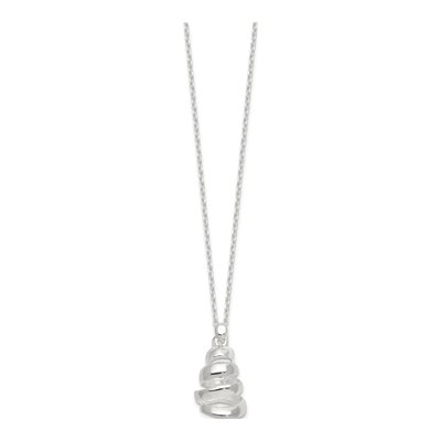 Sterling Silver Swirl Pendant Necklace – view 2