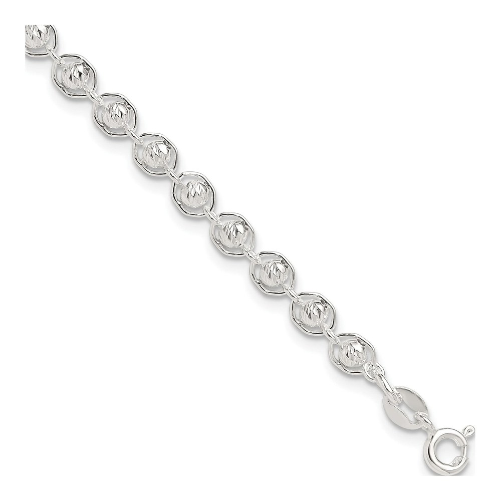 Sterling Silver Beaded Bracelet