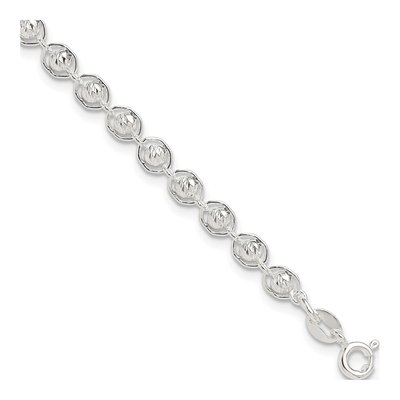 Sterling Silver Beaded Bracelet