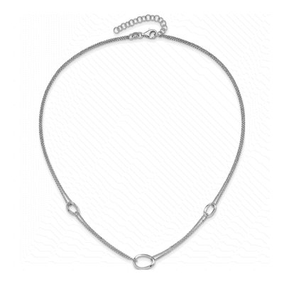 Sterling Silver 1mm Diamond-Cut Fancy Oval Rolo Chain – view 4