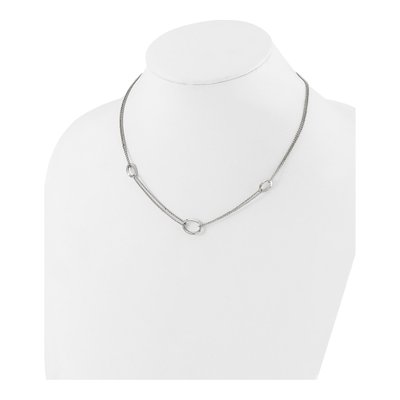 Sterling Silver 1mm Diamond-Cut Fancy Oval Rolo Chain – view 5