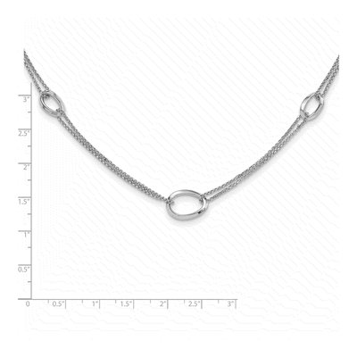 Sterling Silver 1mm Diamond-Cut Fancy Oval Rolo Chain – view 6