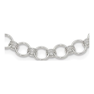 Sterling Silver 8mm Circle Link Chain