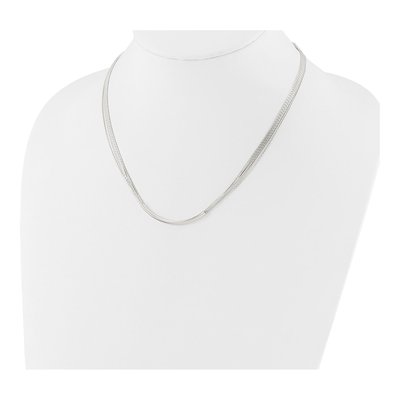 Sterling Silver 0.6mm Multi-Strand Tube Link Chain – view 4